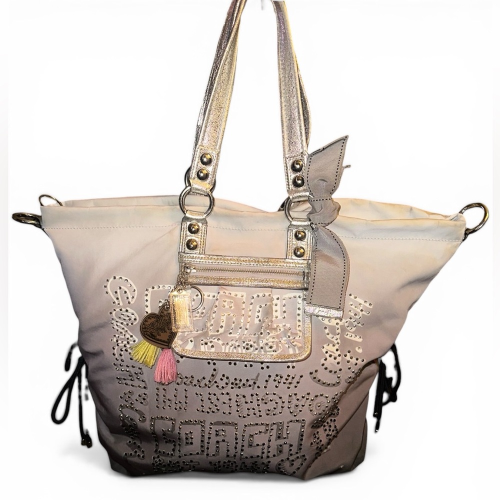 Coach Poppy Ombre Storypatch Spotlight Rhinestone Tote Bag